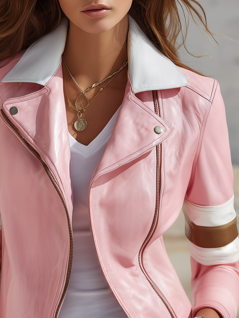 Retro Motorcycle Faux Leather Jacket
