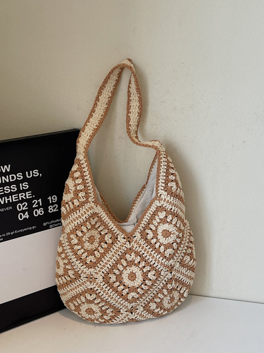 Ethnic Style Hollow-out Beach Bag