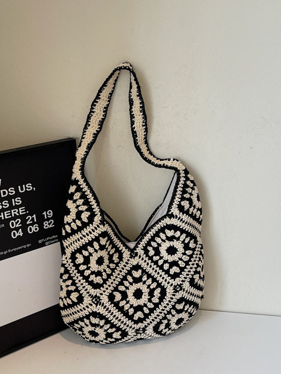 Ethnic Style Hollow-out Beach Bag
